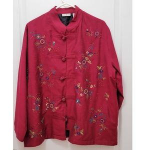 ``C25750 White Stag Deep Red Asian Type Jacket